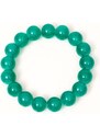 Yups Bracelet of pearls on an elastic band green