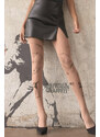 Marilyn Matné béžové vzorované punčochy Banksy Bomber 2 20DEN
