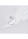 Nastavitelný stříbrný prsten s kuličkami - Meucci SYR037