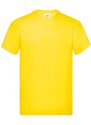 Original Fruit of the Loom Men's Yellow T-Shirt