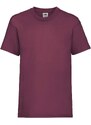 Burgundy Fruit of the Loom Cotton T-shirt