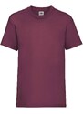 Burgundy Fruit of the Loom Cotton T-shirt