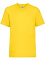 Yellow Cotton T-shirt Fruit of the Loom