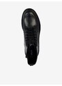 Černé dámské kotníkové kožené boty Geox Elidea - Dámské
