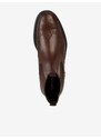 Hnědé pánské kožené kotníkové boty Geox Tiberio - Pánské