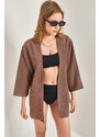 Bianco Lucci Women's Basic Kimono