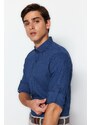 Trendyol Men's Indigo Super Slim Fit Shirt