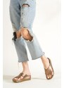 Capone Outfitters Mules - Gray - Flat