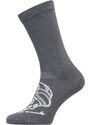 Unisex bikové ponožky Silvini Avella tmavě šedá/šedá