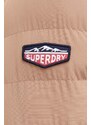 Bunda Superdry pánská, béžová barva, zimní