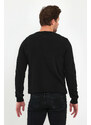 Lafaba Men's Black V-Neck Basic Knitwear Sweater