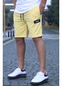 Madmext Men's Yellow Basic Capri Shorts