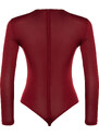 Trendyol Burgundy Knitted Window/Cut Out Detailed Body