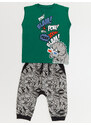 mshb&g Comics Dino Boys T-shirt Capri Shorts Set