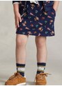 Dětská sukně Polo Ralph Lauren tmavomodrá barva, mini
