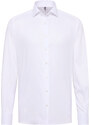 Pánská bílá elegantní košile s dlouhým rukávem ETERNA Modern Fit 70% Lyocell 26% Polyamid 4% Elastan Easy Iron