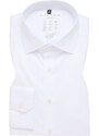 Pánská bílá elegantní košile s dlouhým rukávem ETERNA Modern Fit 70% Lyocell 26% Polyamid 4% Elastan Easy Iron