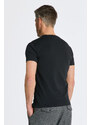 TRIČKO GANT SLIM SHIELD V-NECK T-SHIRT černá XS