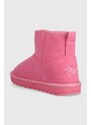 Dětské zimní boty United Colors of Benetton růžová barva