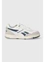 Kožené sneakers boty Reebok BB 4000 II bílá barva