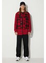 Vlněná vesta Filson Mackinaw Wool Vest červená barva, FMGIL0011