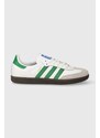 Sneakers boty adidas Originals Samba OG bílá barva, IG1024