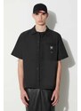 Košile 1017 ALYX 9SM pánská, černá barva, relaxed, s klasickým límcem
