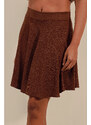 Bigdart 1885 Flare Mini Skirt - Brown