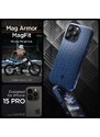 Ochranný kryt na iPhone 15 Pro - Spigen, Mag Armor MagSafe Blue