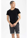 DEFACTO Slim Fit Sweatshirt Fabric Cotton Shorts