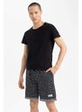 DEFACTO Slim Fit Sweatshirt Fabric Cotton Shorts