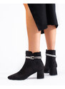 GOODIN Black classic suede women's boots Shelvt