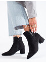 GOODIN Black suede women's boots Shelvt