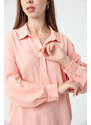 Lafaba Women's Powder Shirt Collar Blouse