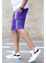 Madmext Printed Men's Purple Shorts 4247