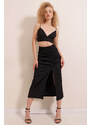 Bigdart 1880 Slit Skirt - Black