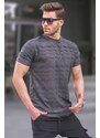 Madmext Patterned Basic Smoked Men's T-Shirt 6096