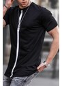 Madmext Men's Printed Regular Fit Cotton T-shirt 5378 Black