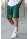 Madmext Men's Printed Green Capri Shorts 5439
