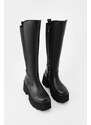 Marjin Women's Thick Welt Sole Daily Boots Ferlas Black