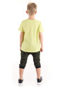 mshb&g Explorer Wolf Boy T-shirt Capri Shorts Set