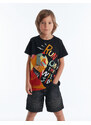 mshb&g Wild Side Boy's T-shirt Denim Shorts Set