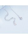 GRACE Silver Jewellery Stříbrný náhrdelník Třpytivé srdce - stříbro 925/1000