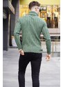 Madmext Light Khaki Turtleneck Knitwear Sweater 5764