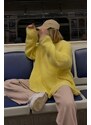 Madmext Mad Girls Yellow Oversize Sweater