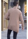 Madmext Camel Basic Knitted Cardigan 5996