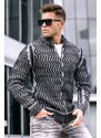 Madmext Gray Men's Cardigan 5611