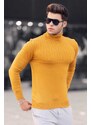 Madmext Mustard Turtleneck Sweater 4677