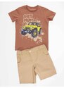 mshb&g Jeep Mood Boys T-shirt Gabardine Shorts Set