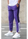 Madmext Purple Tracksuit with Side Stripes 2928